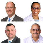 (From L-R, upper row) David R. Bridgforth, George Makris, Toni Middleton, M.D., (bottom row) Chuck Morgan, Scott Pittillo, and Steven Wright, M.D.