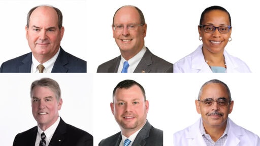 (From L-R, upper row) David R. Bridgforth, George Makris, Toni Middleton, M.D., (bottom row) Chuck Morgan, Scott Pittillo, and Steven Wright, M.D.