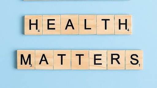 Scrabble tiles spelling out "Mental Health Matters."